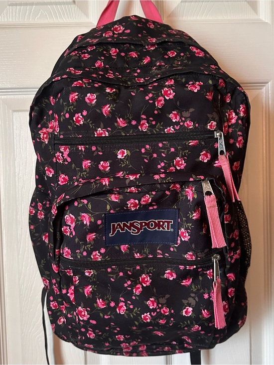 jansport backpack with flower print on it Big Student The Minibreak features a top zip pocket Floral Jansport Backpack Jansport Floral